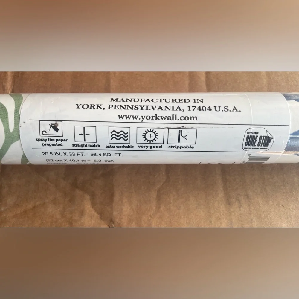 York Wallcoverings Marine Garden Wallpaper 1 double roll